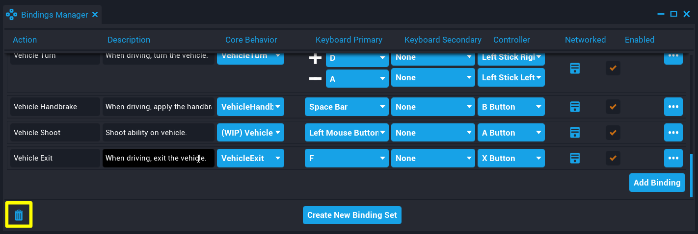 !View Deleted Binding Sets