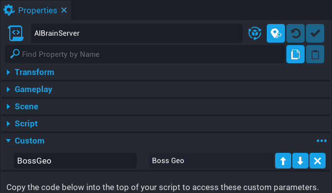 !BossGeo Custom Property