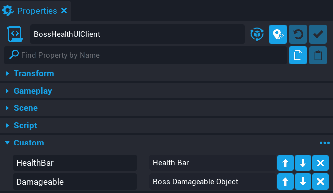 !Damageable Custom Property