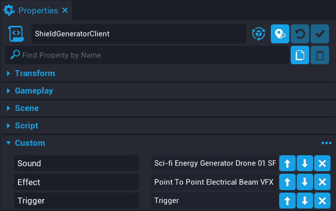 !Trigger Custom Property
