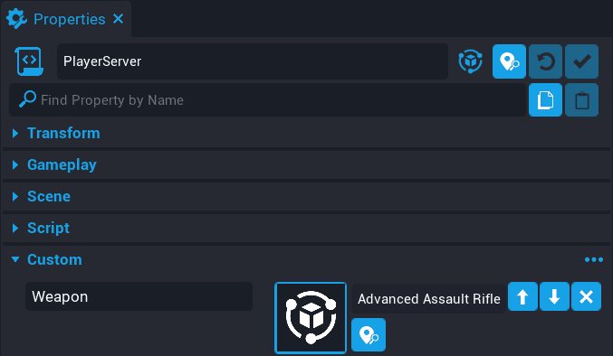 !Weapon Custom Property