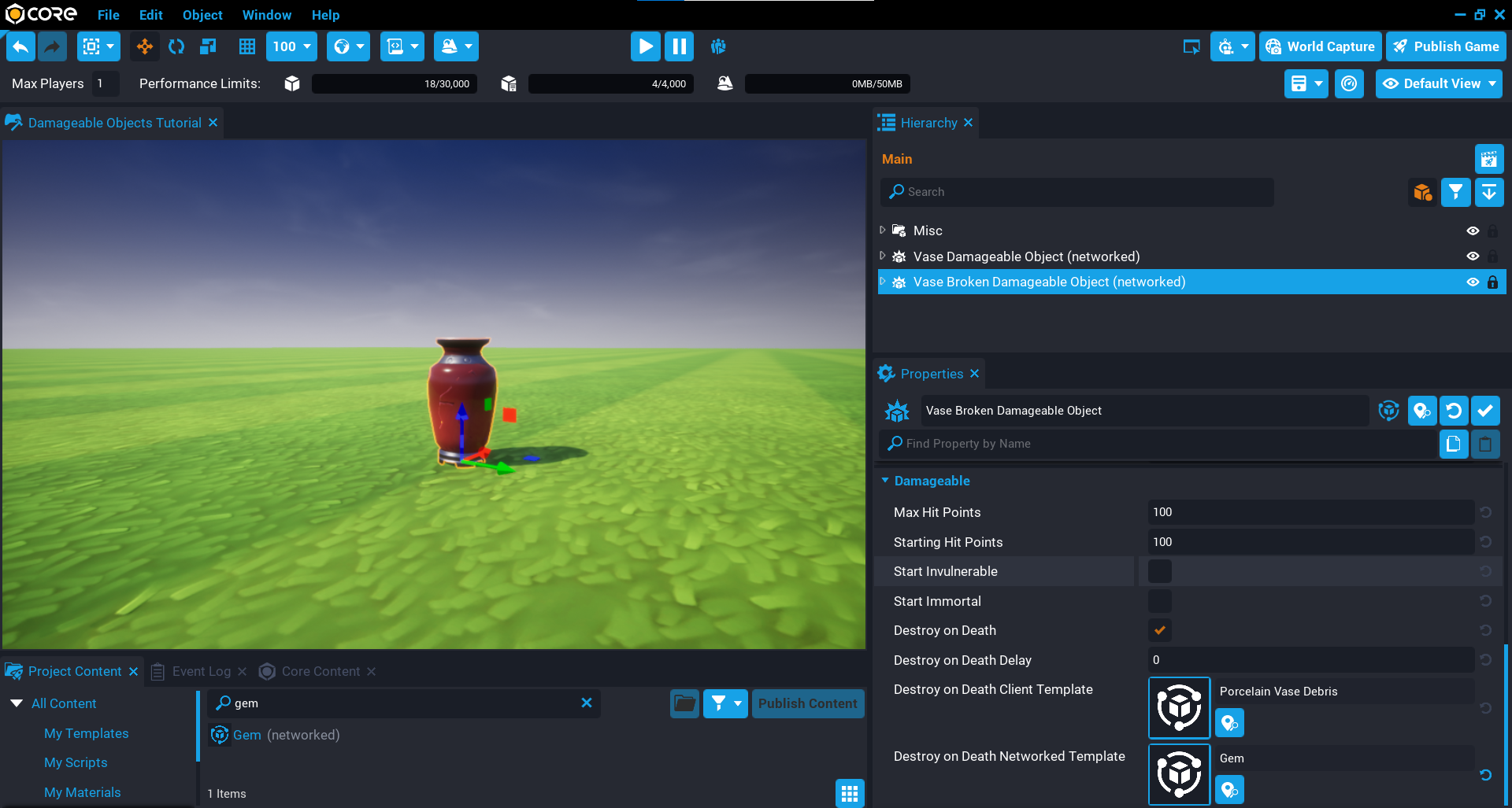 !Vase Broken Template