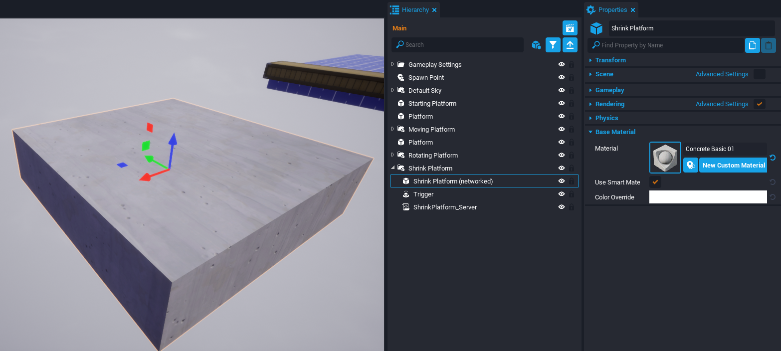 !Shrink Platform Material